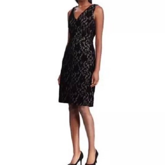 Ralph Lauren Dresses & Skirts - 🆕Ralph Lauren Black Velvet Lace overlay dress 12P